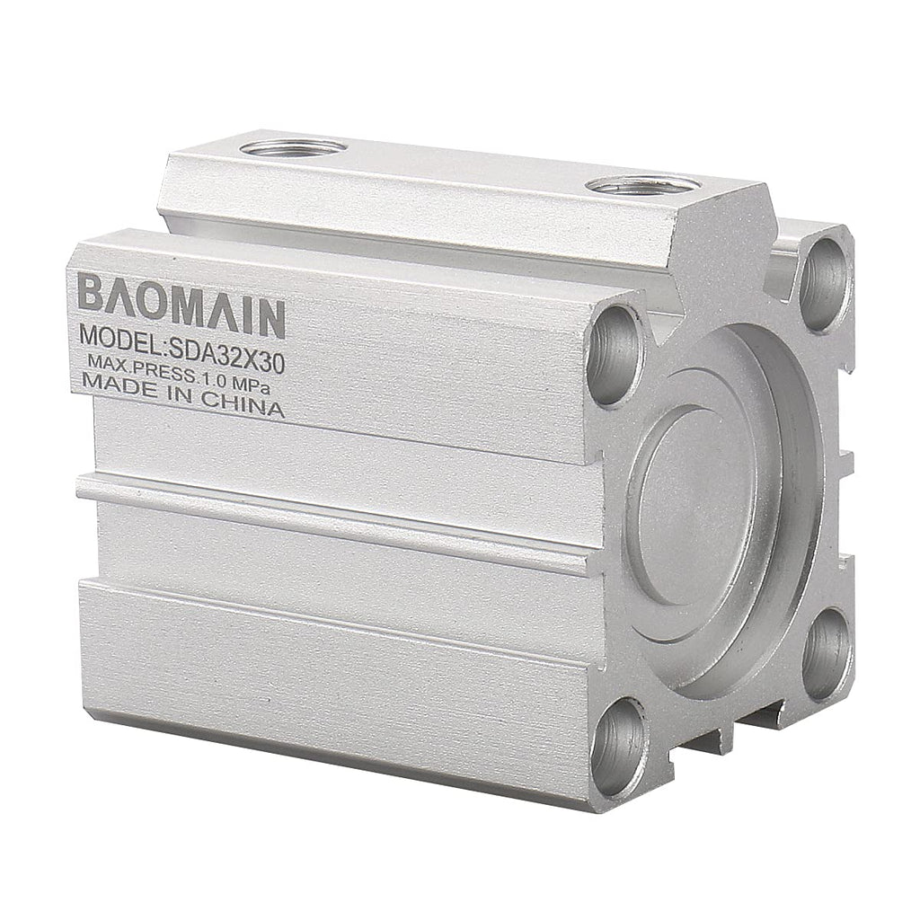 Baomain Compact Thin Air Cylinder SDA32x30 32mm Bore 30mm Stroke