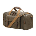 Waxed Canvas Duffel Bag 50L, Army Green