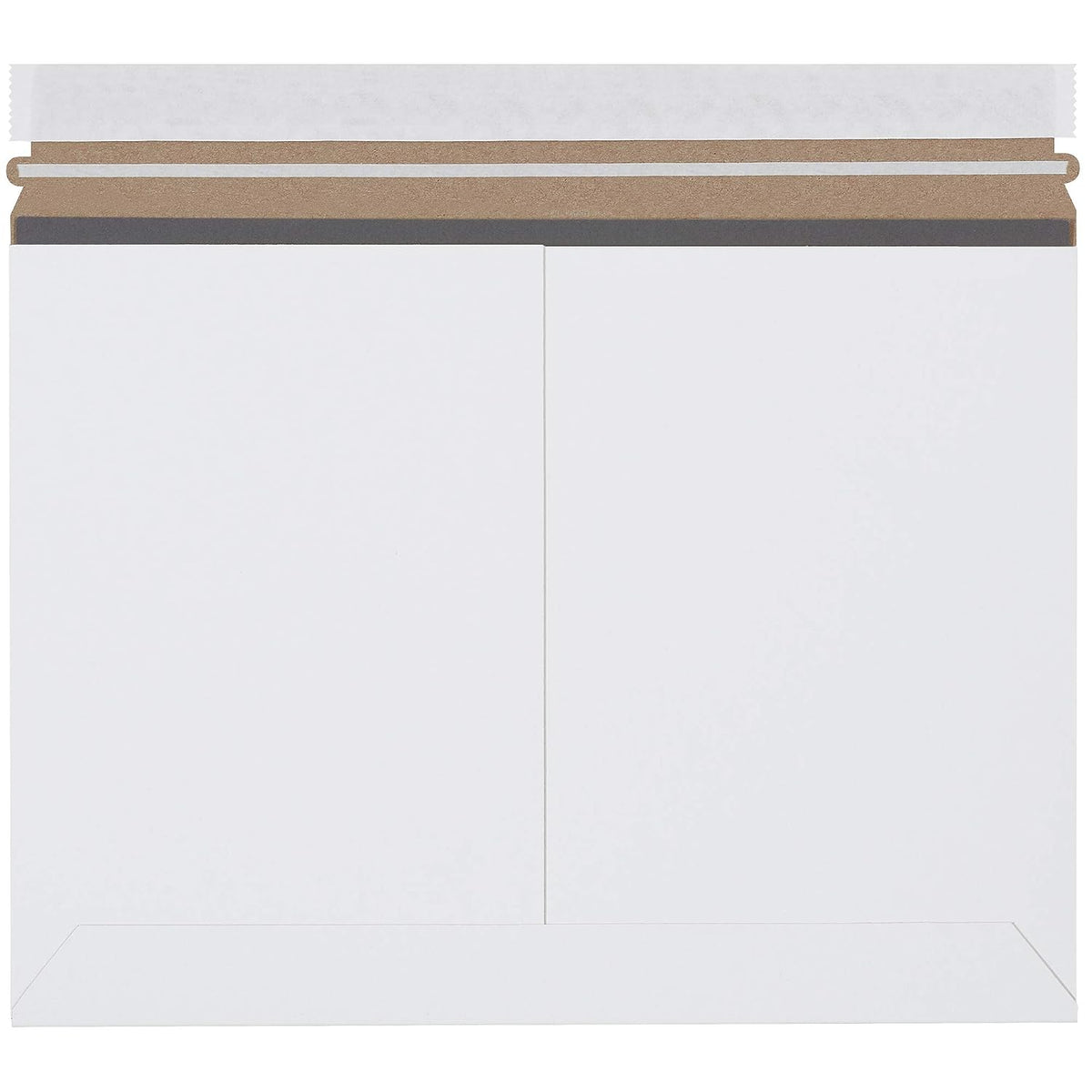 12 1/4 x 9 3/4" White Side Loading Stayflats Lite Mailers