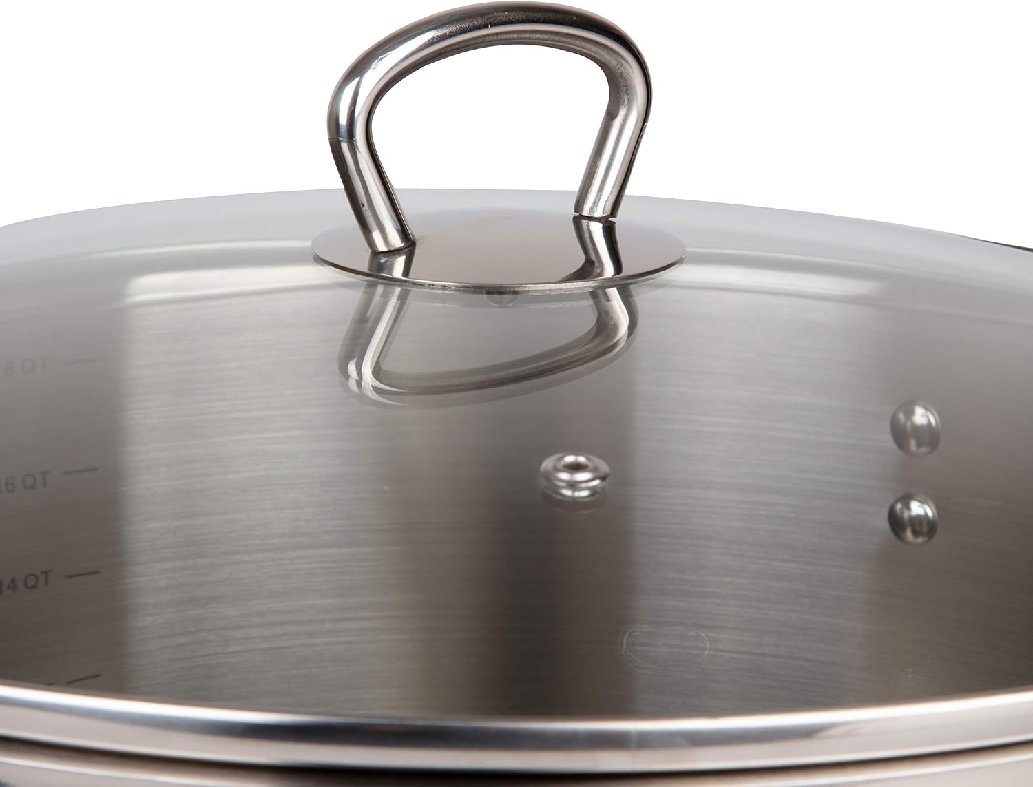 20 Quart Stock Pot with Lid, 18/10 Tri-Ply Stainless Steel | Professional Grade Stockpot with Stick Resistant