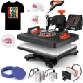 Heat Press Machine 12 X 15 inch, 6 in 1 Shirt Printing Heat Transfer Machine 360° Swing Away, Digital