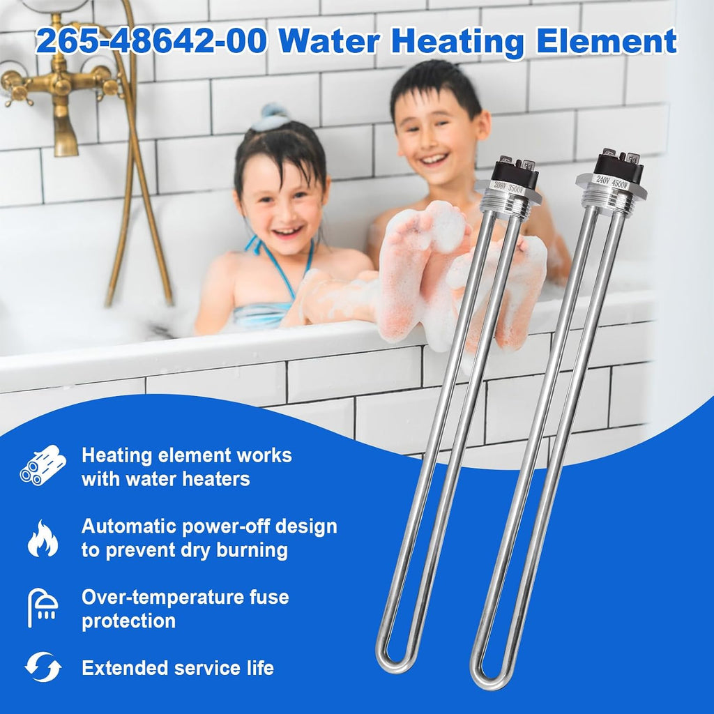 2 Pack 265-48642-00 Water Heating Element Compatible with Bradford