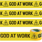 200ft God at Work Caution Tape Religious Construction Tape