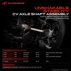 A-Premium Front Right Passenger Side CV Axle Shaft Assembly