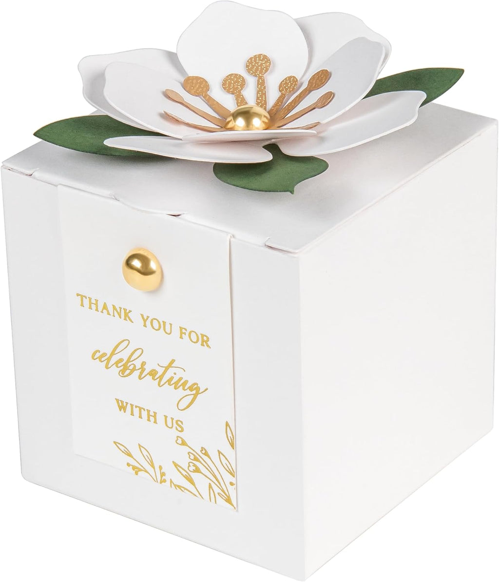 20 PCS Favor Boxes, White, 2.55x2.55x2.55