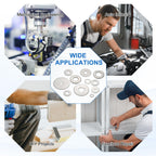 M6 Stainless Steel Flat Washers Round Assortment 10 Pcs