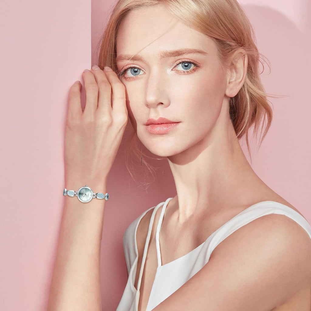 Women's Bracelet Watches: Elegant Irregular Enamel Strap Watch for Women Analog Quartz Wrist Watches Casual Party
