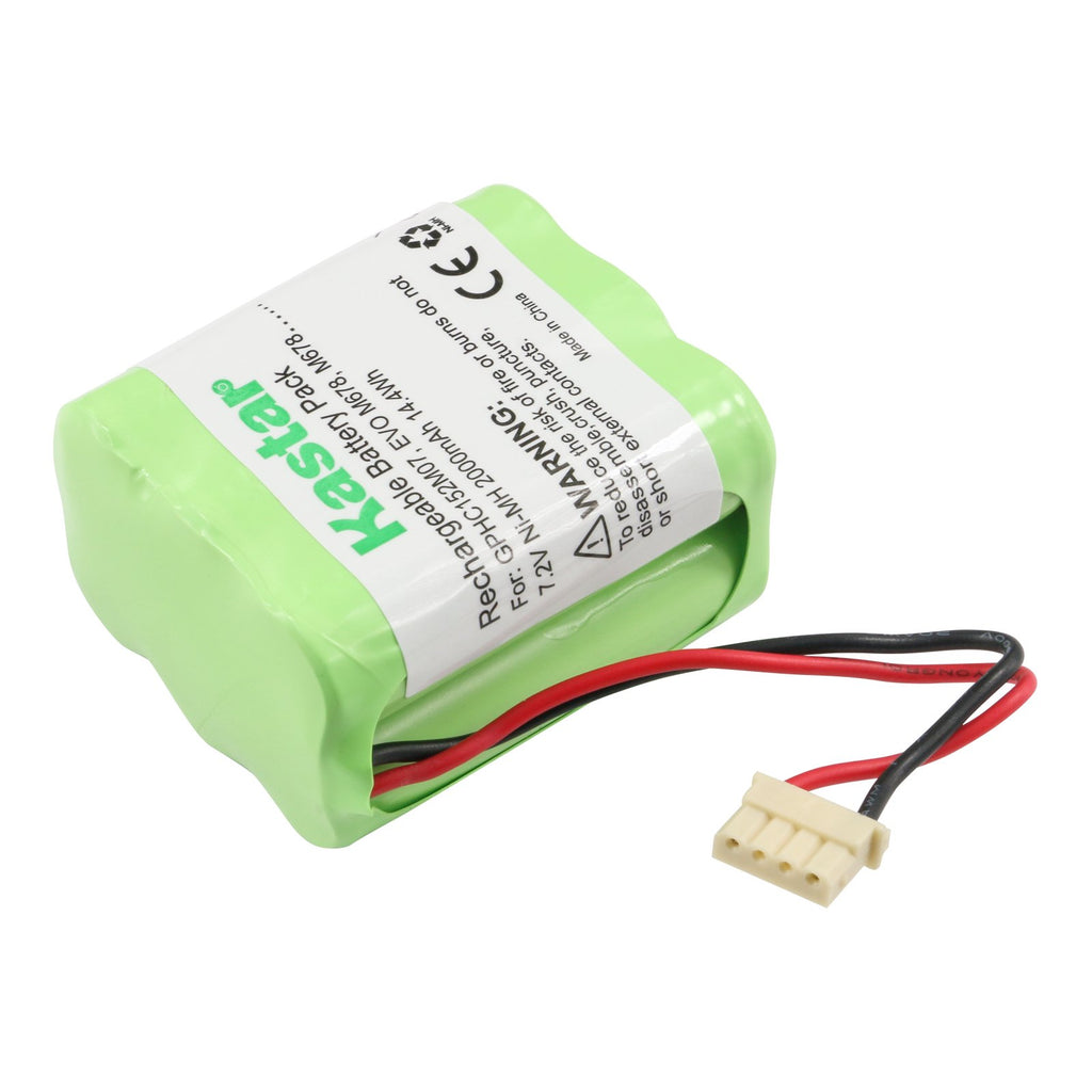 Kastar GPHC152M07 Battery (1 Pack), Ni-MH 7.2V 2000mAh, Replacement for Dirt-Devil GPHC152M07, Mint 4200, M678, EVO M678
