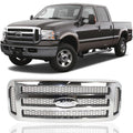 Perfit Liner Front Grille Grill Fits FORD F250 05-07 Chrome