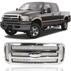 Perfit Liner Front Grille Grill Fits FORD F250 05-07 Chrome