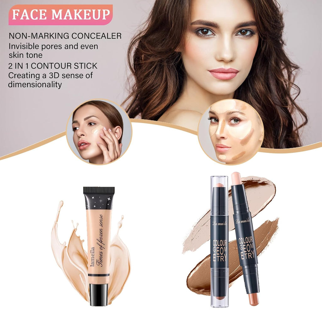 Makeup Set for Women, Makeup Kit for Women Full Kit, Travel Makeup Set, Makeup Gift Set for Girls, 14-Color Eyeshadow