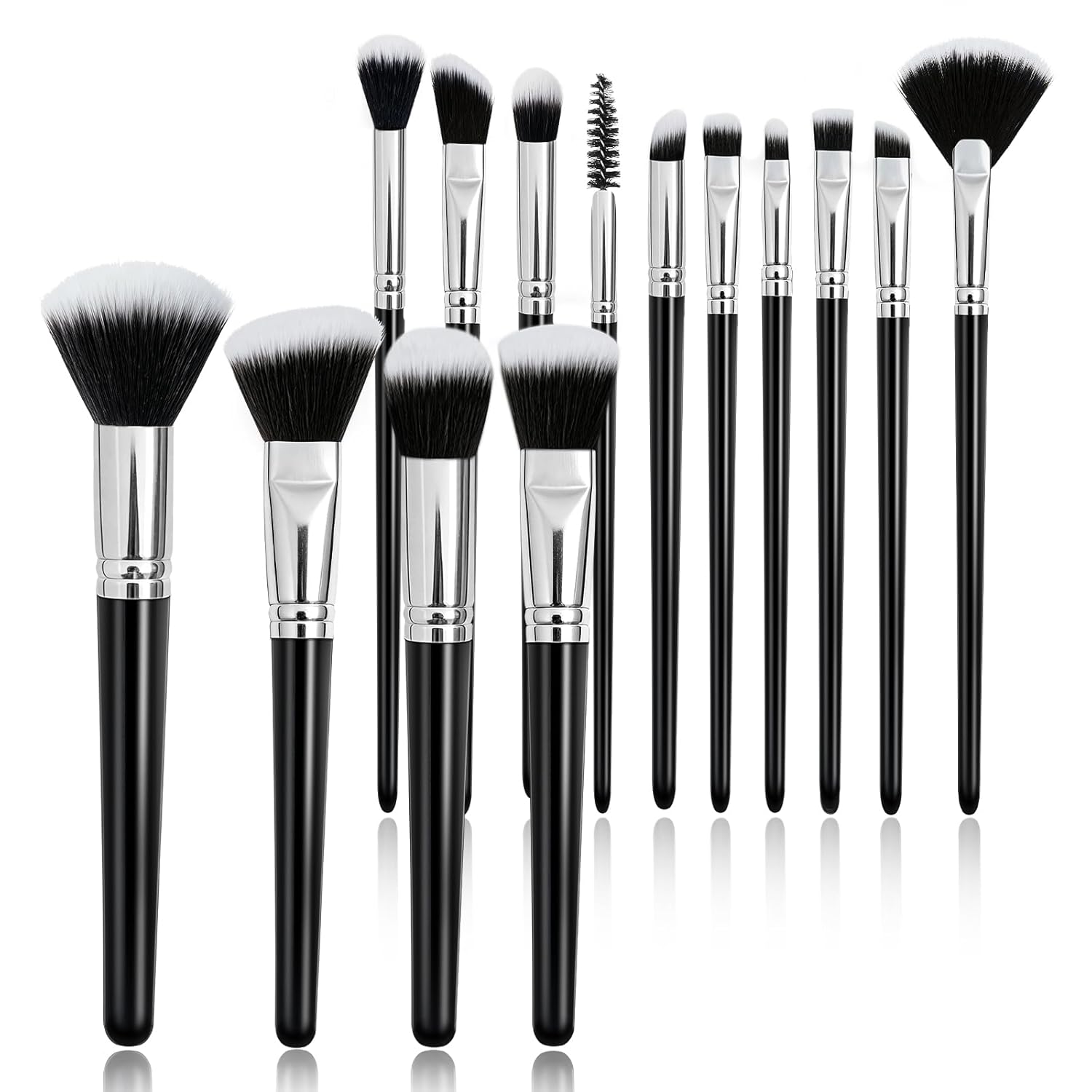 Makeup Brush Set, Premium Synthetic 14 Pcs Makeup Brushes, Travel Makeup Brush Set for Foundation, Concealer, Blush