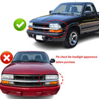 Headlights Assembly for 1998-2004 Chevy S10 Pickup, 1998-2005 Chevy Blazer