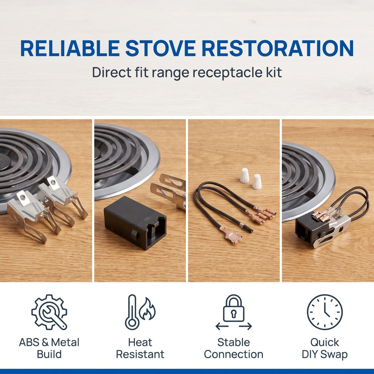Mobestech 330031 Range Receptacle Kit 1.97X1.18X0.79in
