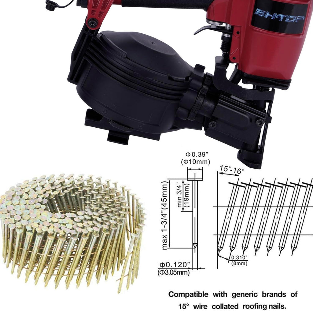 CN45N Roofing Nailer, 15 Degree Roofing Nail Gun