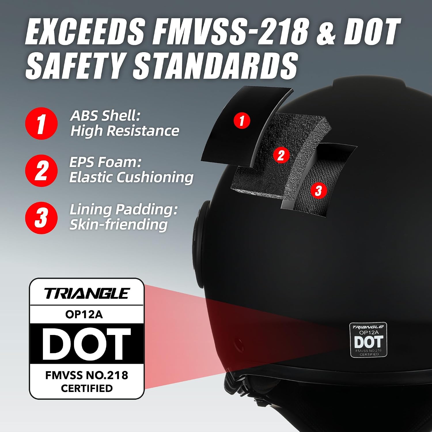 Convertible Full Face Motorcycle Helmet DOT Approved for Men Women | Detachable mask transforms to 3/4 open face
