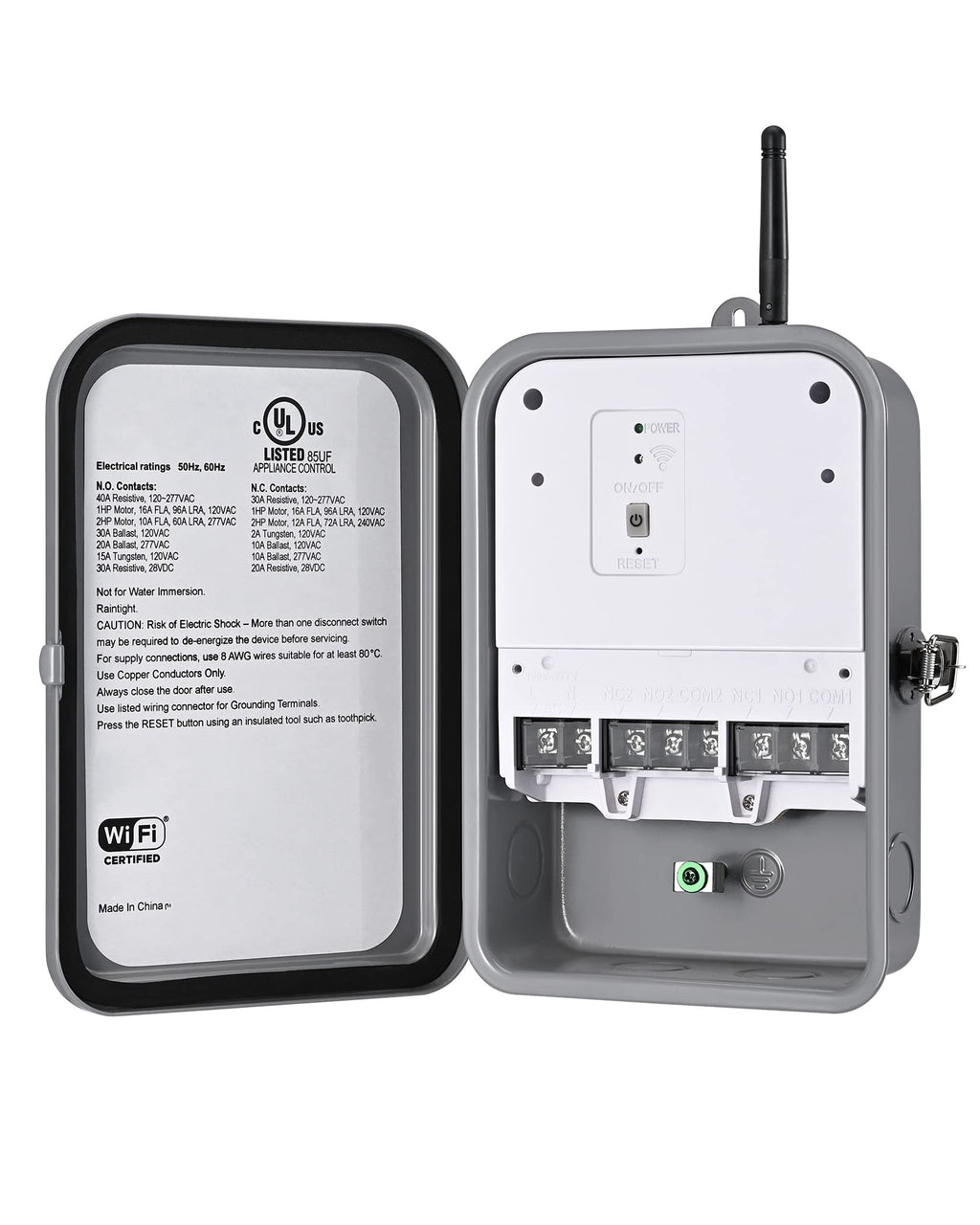 DEWENWILS Pool Pump Timer, Outdoor Smart Wi-Fi Timer Box - 40A 120-277V 2HP
