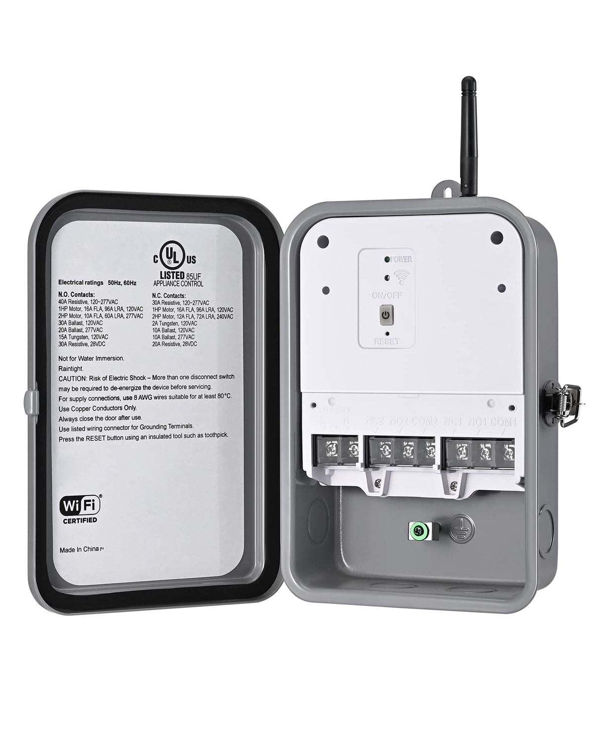 DEWENWILS Pool Pump Timer, Outdoor Smart Wi-Fi Timer Box - 40A 120-277V 2HP