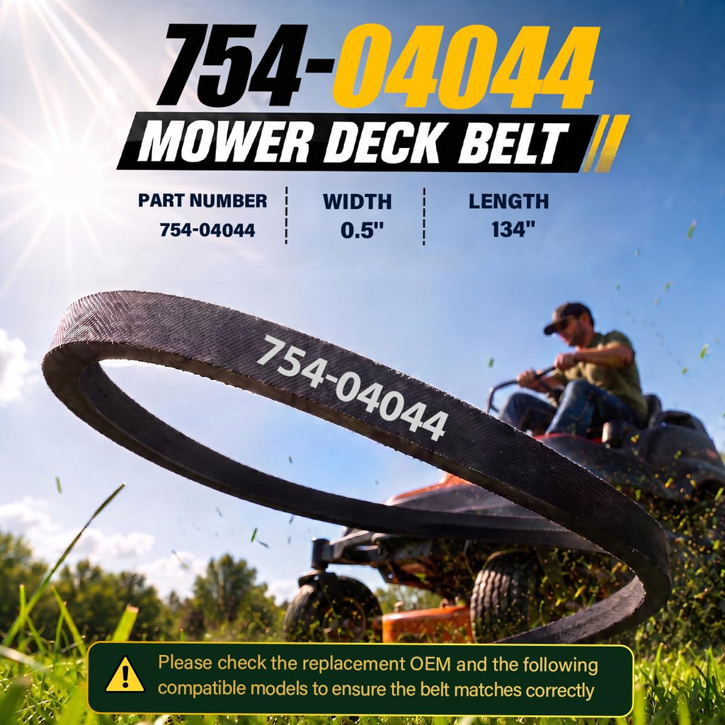 754-04044 Deck Belt 134" x 0.5" Replacement for Cub Cadet