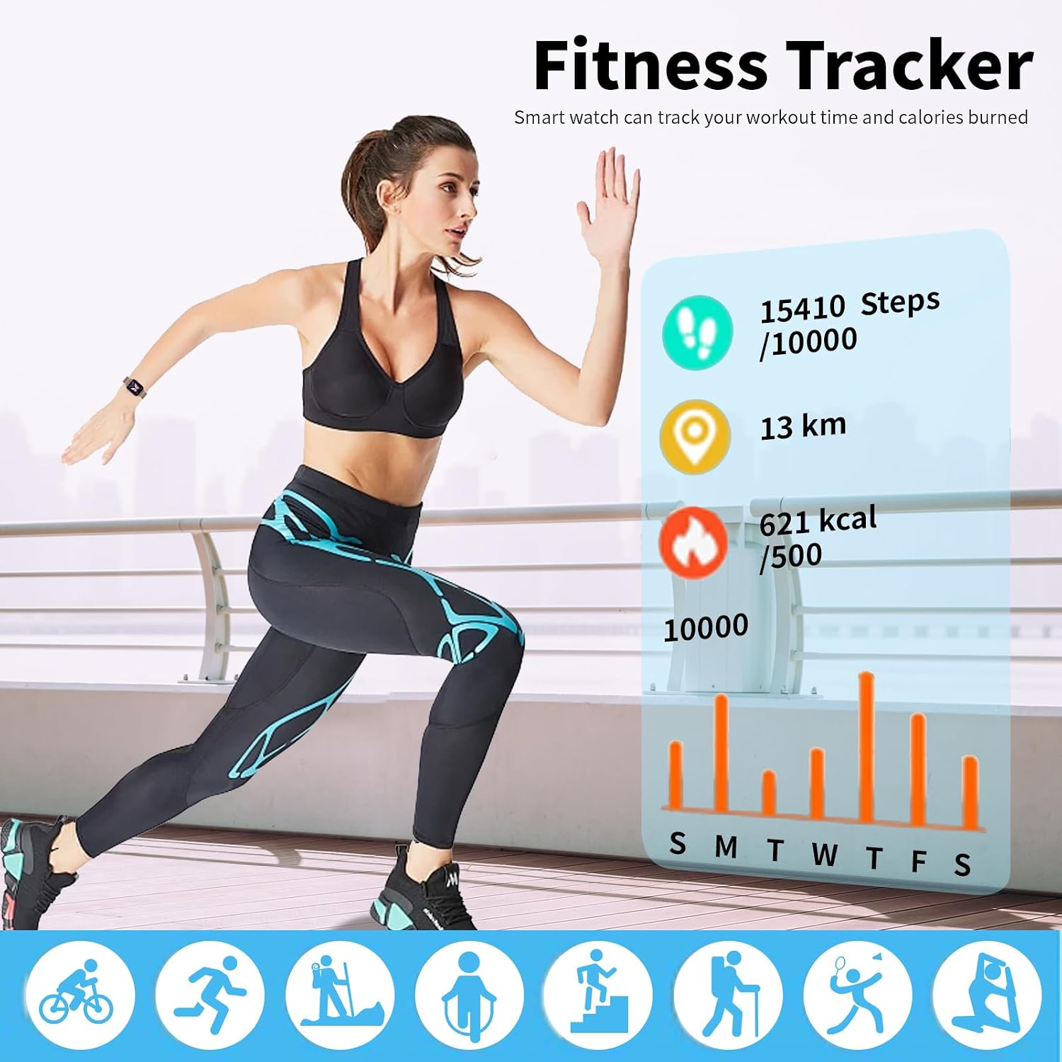 Smart Watch for Women,1.83" HD Smartwatches (Answer/Make Call), IP68 Waterproof Activity Fitness Tracker, HR, Sleep