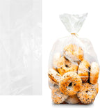 Gusseted Poly Bags, Clear Plastic Bread Bags Open Top, 10 x 8 x 24 Inch, 0.75 Mil, Pack of 500