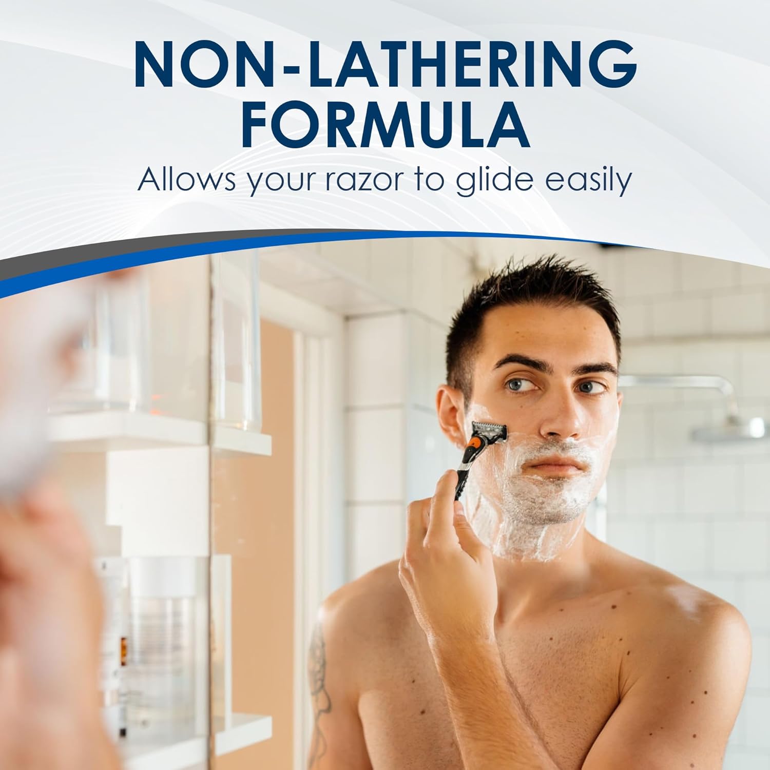 Shave Cream, 6 Oz, Formulated without Common Irritants for Sensitive Skin, Shaving Cream for Women & Men, Helps