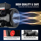 Happybuy 1.5HP Electric Motor 1725 RPM, AC 115V/230V, 56C Frame, Air Compressor Motor Single Phase, 5/8"" Keyed Shaft, CW/CCW Rotation for Agricultural Machinery and General Equipment