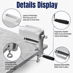 Manual Meat Tenderizer Cuber Tool, Heavy Duty Meat Tenderizer Machine, Desktop Clamp On Steak Flatten Cuber Rolling