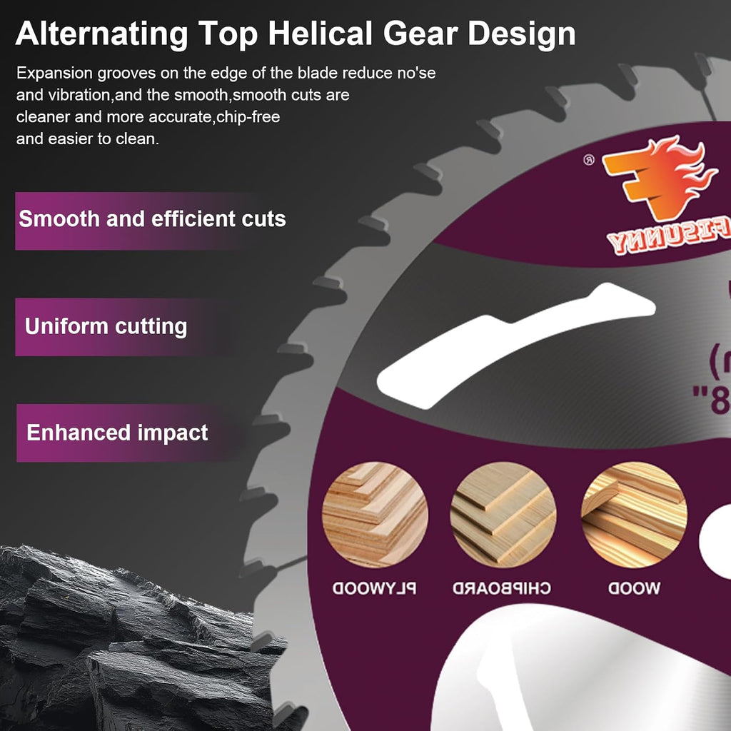 10" Circular Saw Blade, 32T&60T 2pcs-Set, Table Saw Blade, Miter Saw Blade. | Diameter 10 inch, Arbor 5/8 inch