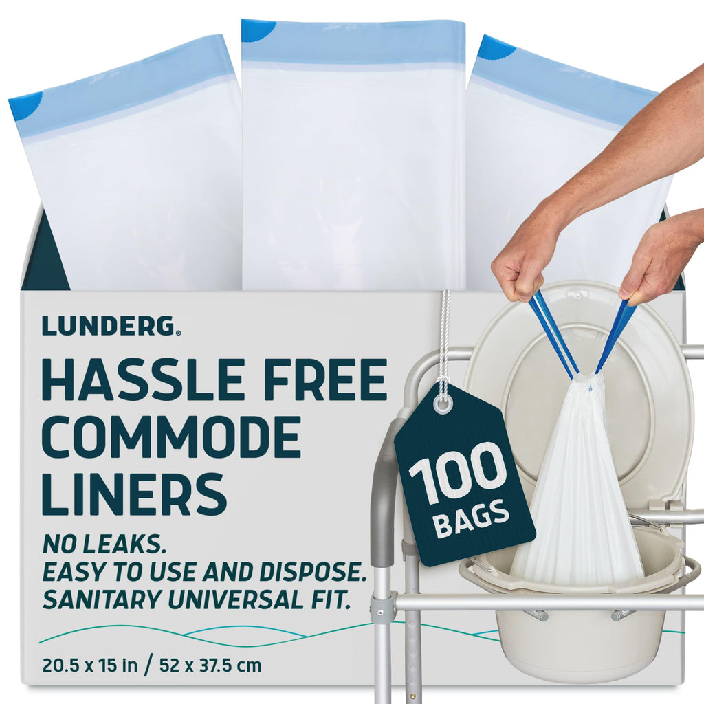 Commode Liners - Value Pack 100 Count Universal Fit