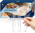 390 Count Extra Heavy Duty Clear Plastic Silverware