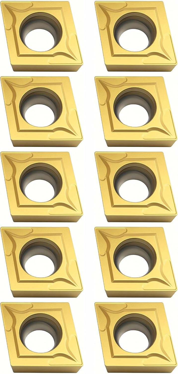 BestParts 10PCS CCMT21.51 CCMT060204 CNC Coated Carbide Turning Inserts