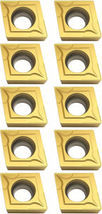 BestParts 10PCS CCMT21.51 CCMT060204 CNC Coated Carbide Turning Inserts