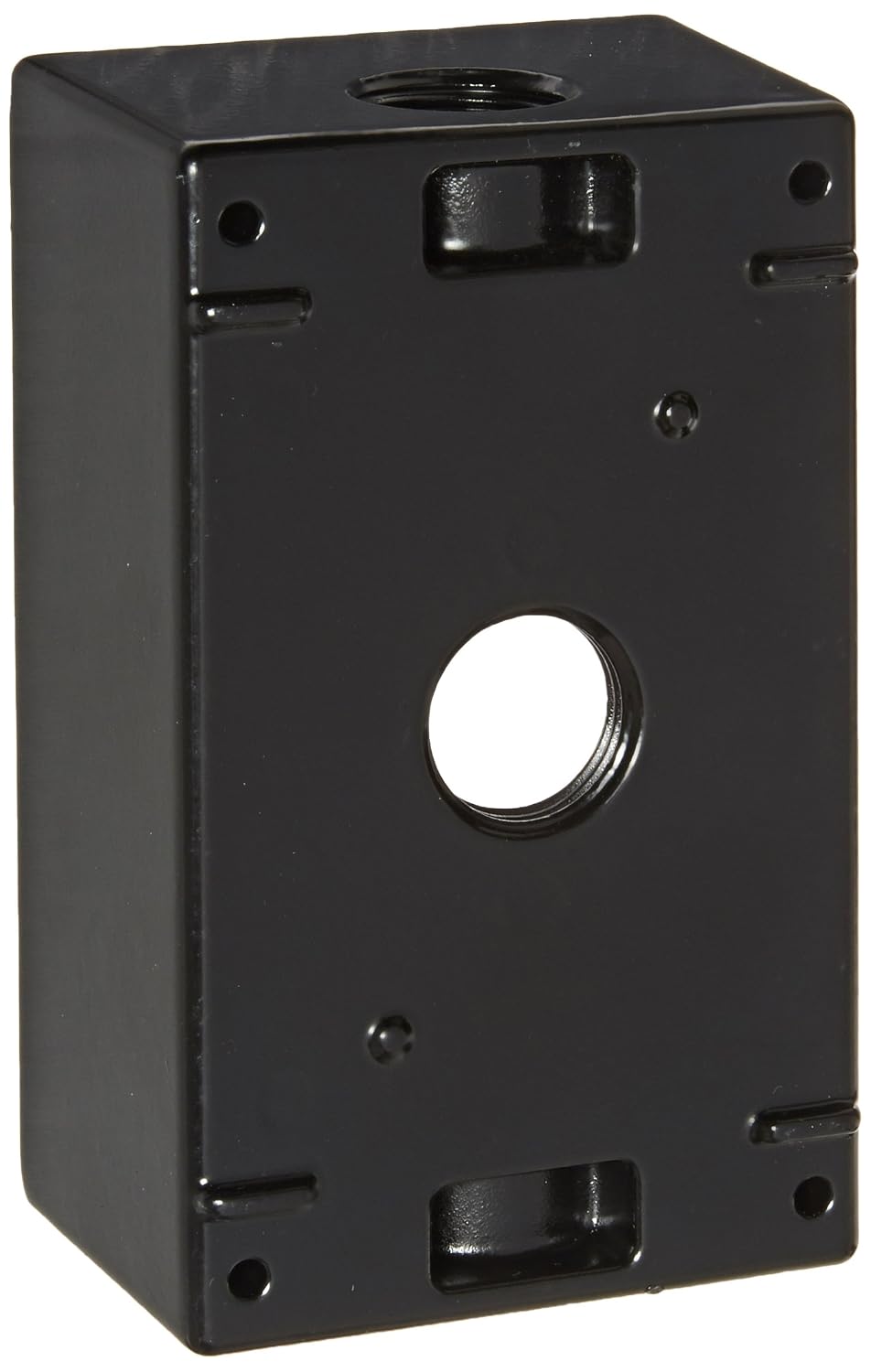 RAB Lighting B3B Black Weatherproof Outdoor Electrical Box, Die-Cast 1/2in