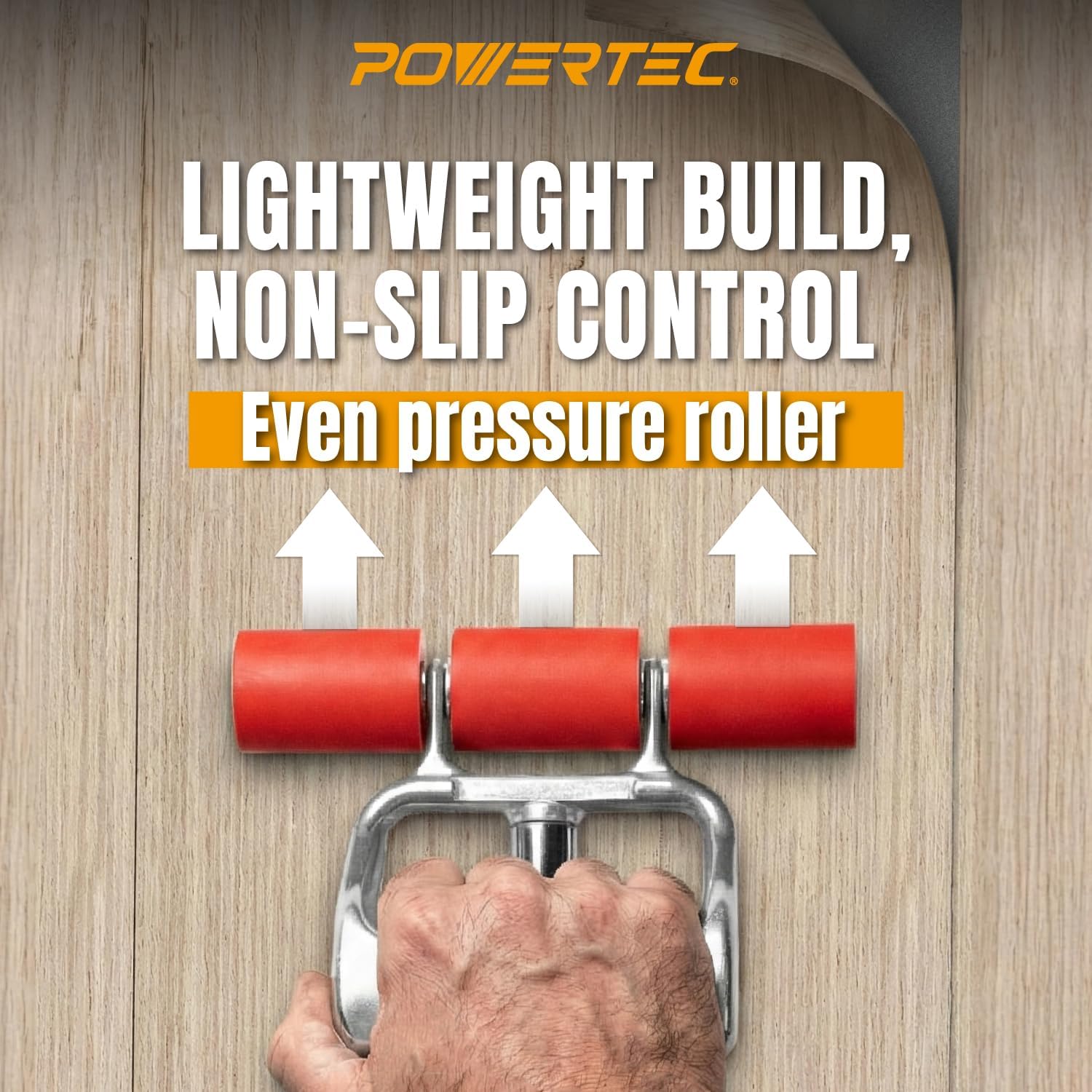 Extendable Floor and Wall Roller for Vinyl Flooring, Tile & Linoleum Roller with Extendable 17" to 27" Handle, 7.5"