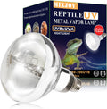 160W Reptile Heat Lamp Bulb, Full Spectrum UVA UVB Reptile Light Bulb, UVB Light for Reptiles and Amphibians Use