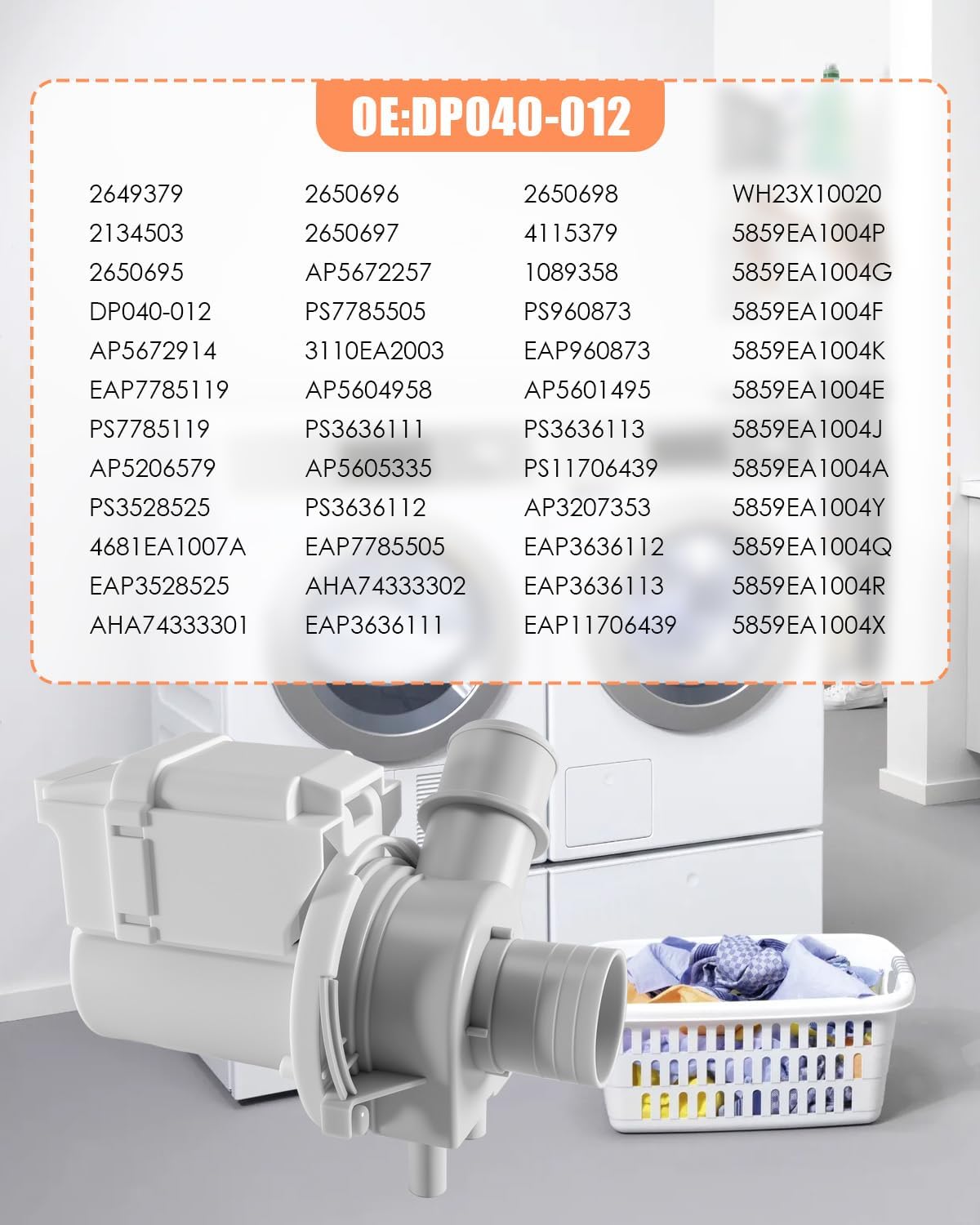 Drain Pump Compatible with LG Kenmore Washer