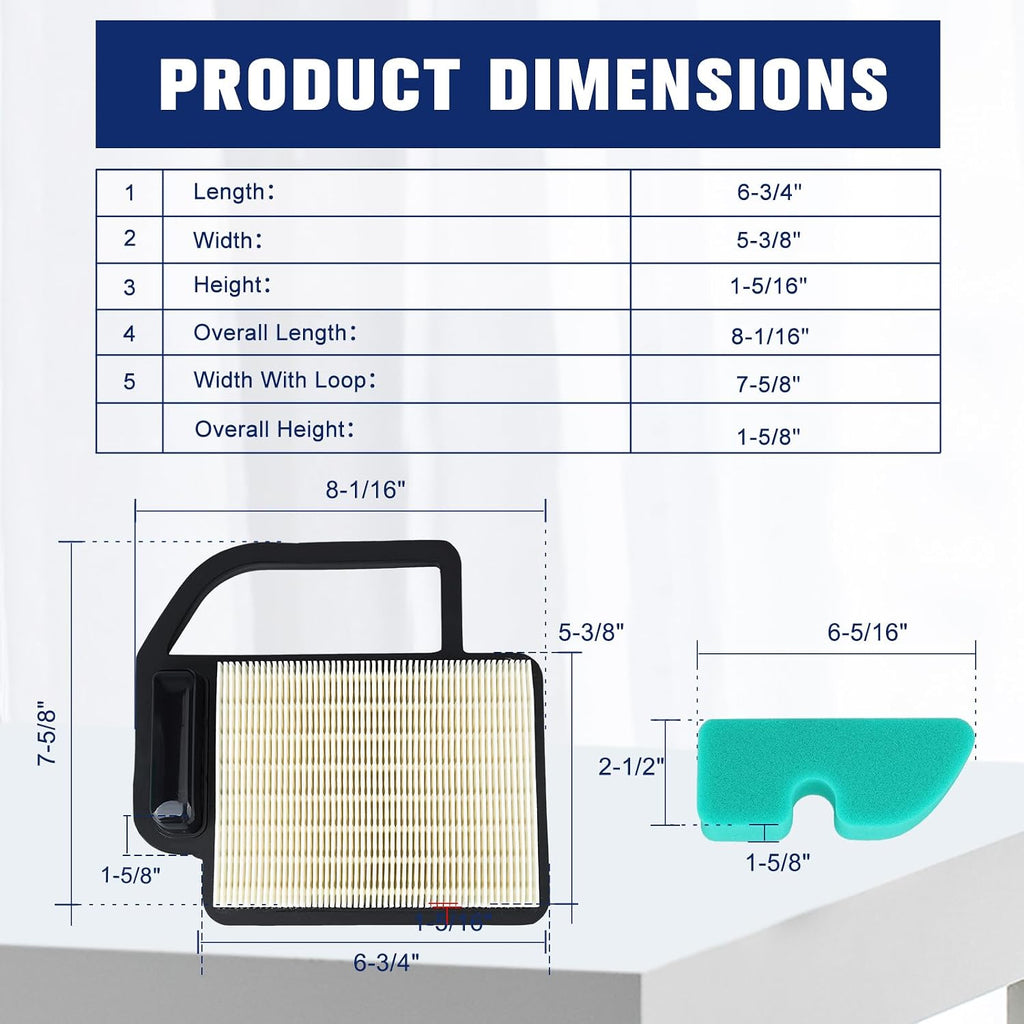 Powtol Courage 19 20 Air Filter Replace Kohler KH-20-883-02-S1 20 083 02-S