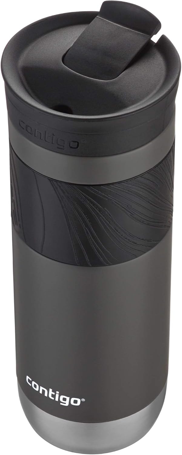 Byron Vacuum-Insulated Stainless Steel Travel Mug with Leak-Proof Lid, Reusable Coffee Cup or Water Bottle, BPA-Free