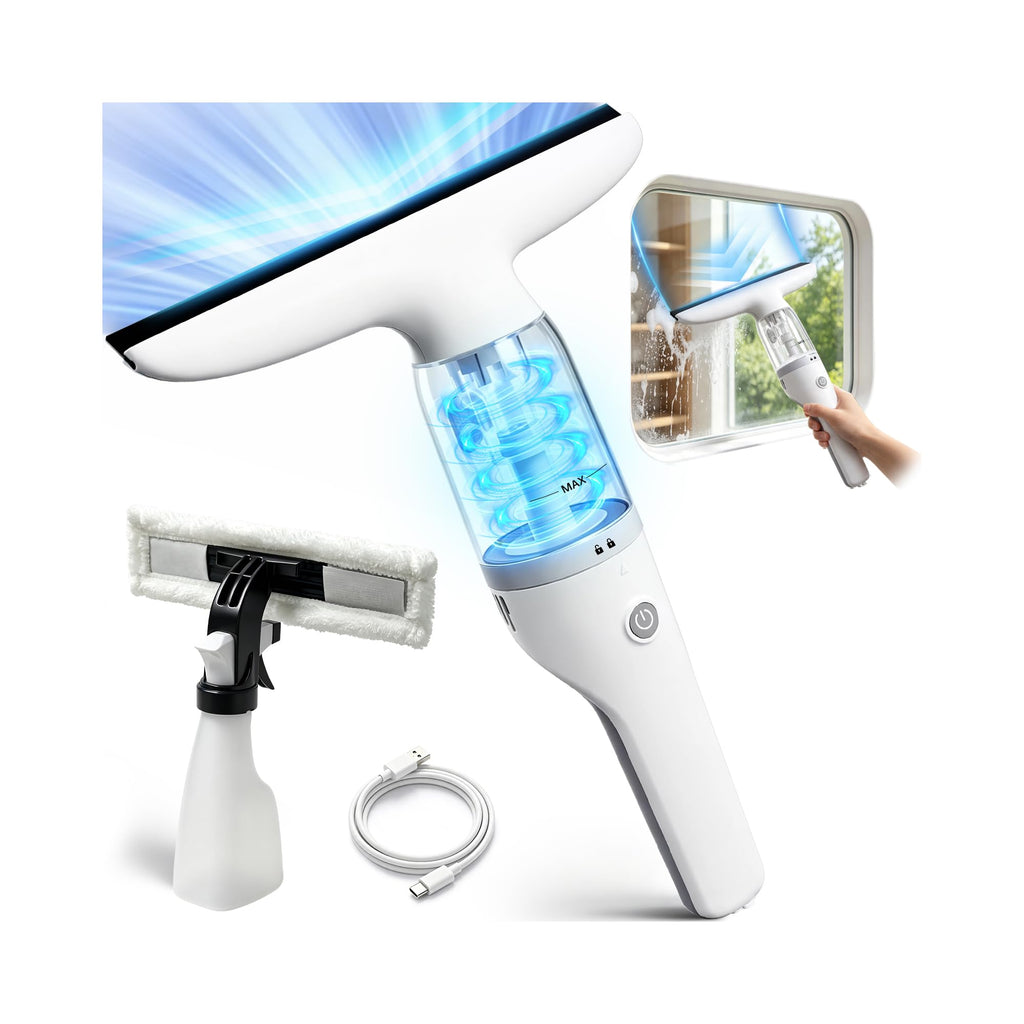 Window Vacuum Squeegee, 1.06lb 2000Pa Electric Window Cleaner Tool