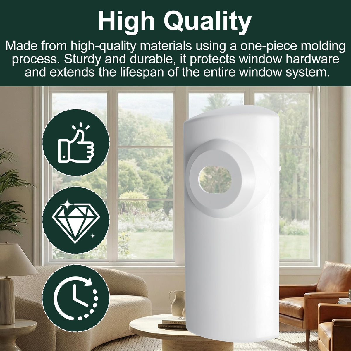 Window Operator Cover White Crank Handle Window Operators Cover