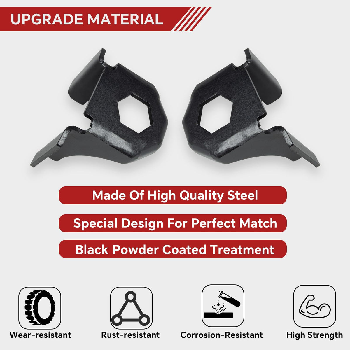 Radiator Core Support Mount Bracket Compatible with Ford Bronco F150 92-96