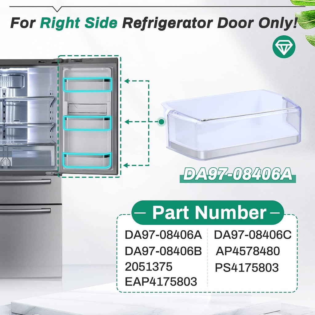 DA97-08406A, DA97-08406B/C Refrigerator Door Bin Shelf Replacement
