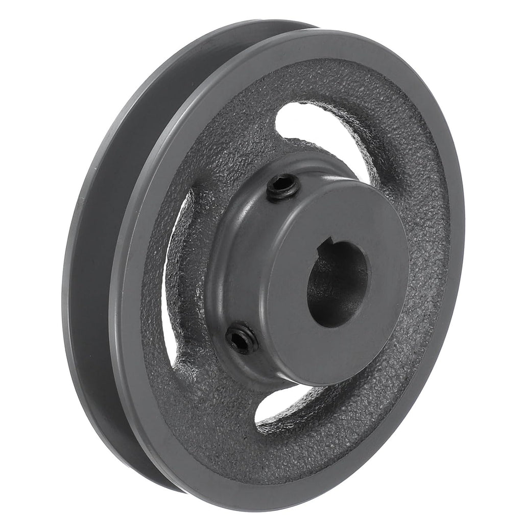 uxcell AK44-3/4 V-Belt Sheave 3/4" Bore, 4.25" OD, Single Groove Web Sheave
