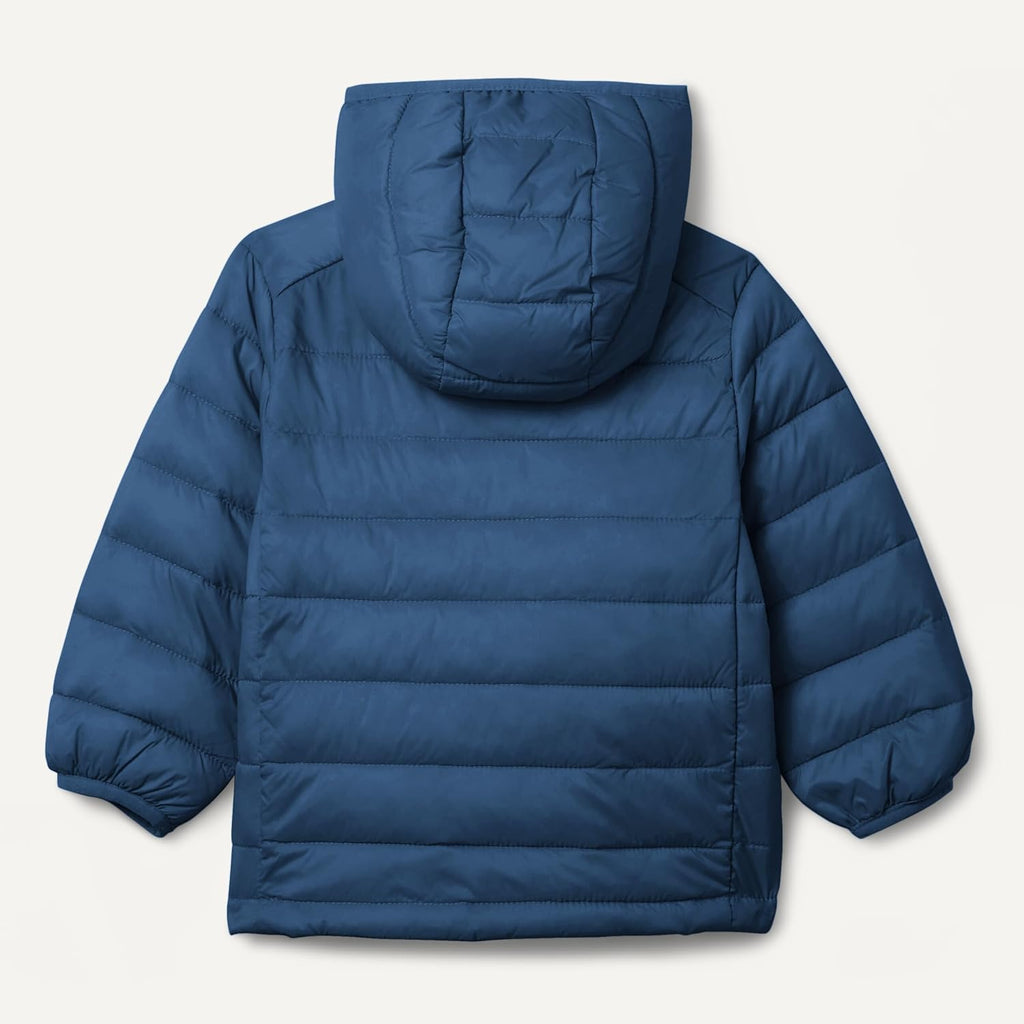 Boys and Toddlers' Lightweight Water-Resistant Packable Hooded Insulated Puffer Jacket