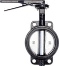 RKLO6 Cast Iron Butterfly Valve, Lever Style, EPDM, Black, 6"