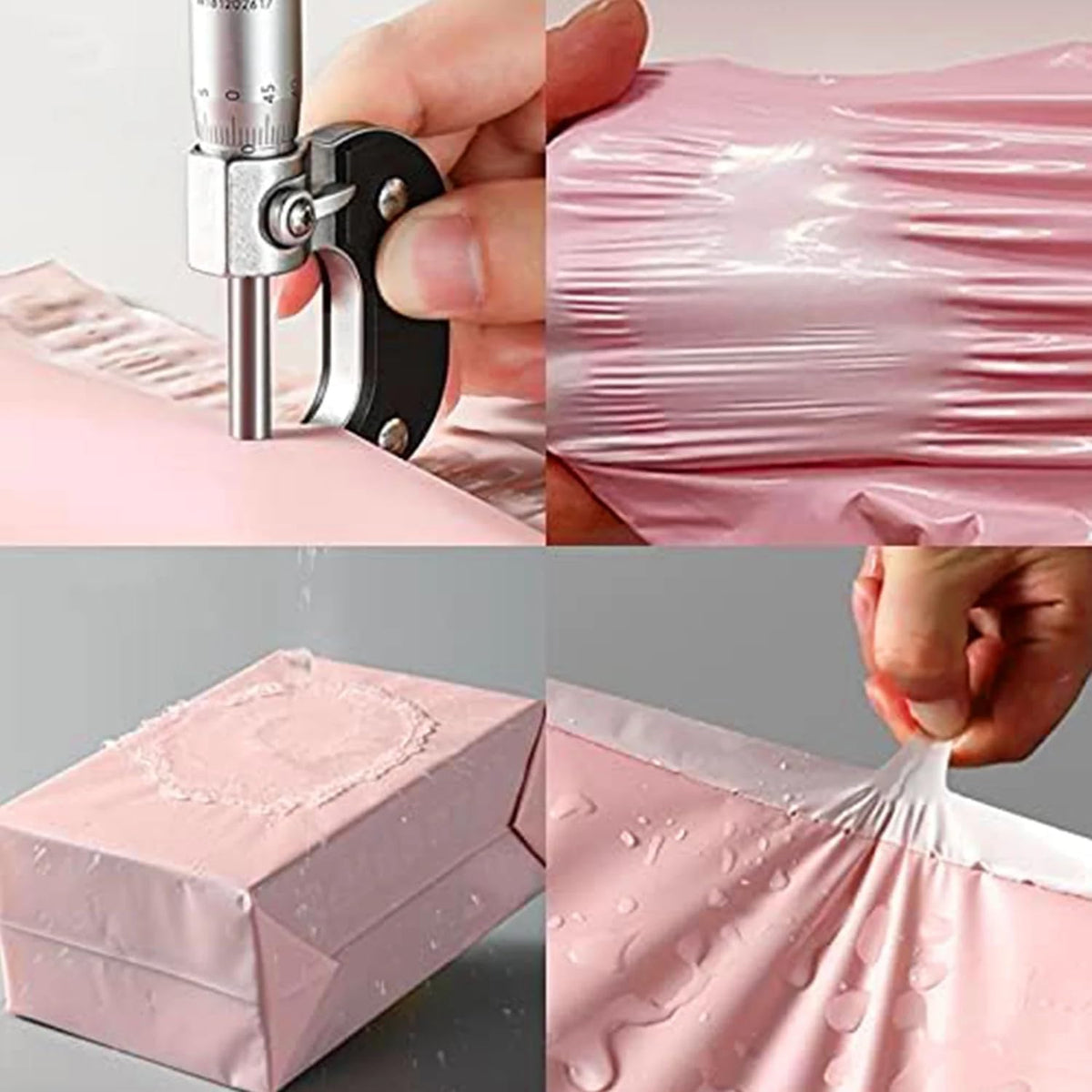 10x13" Poly Mailers 100PCS, 5-Layer Self-Seal Waterproof Shipping Bags for Clothes, Books, Mailing, E-commerce