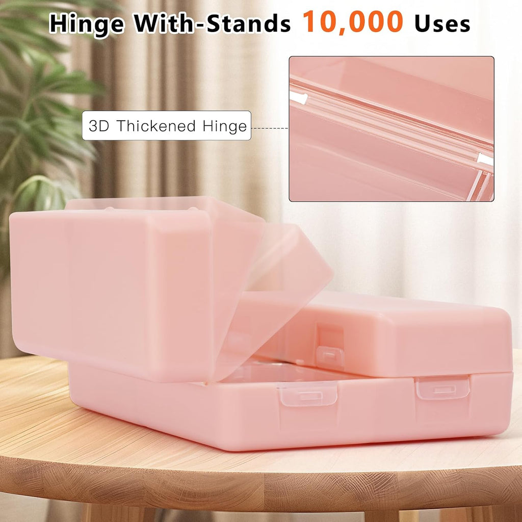 2 Pcs Daily Pill Organizer, 7 Compartments Portable Pill Case Travel Pill Organizer,[Folding Design] Pill Box for