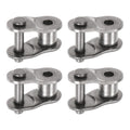 uxcell 4Pcs #50 Chain Offset Half Link Roller 5/8" Pitch Stainless Steel Standard Chain End Connector Split Links for 10A Chain