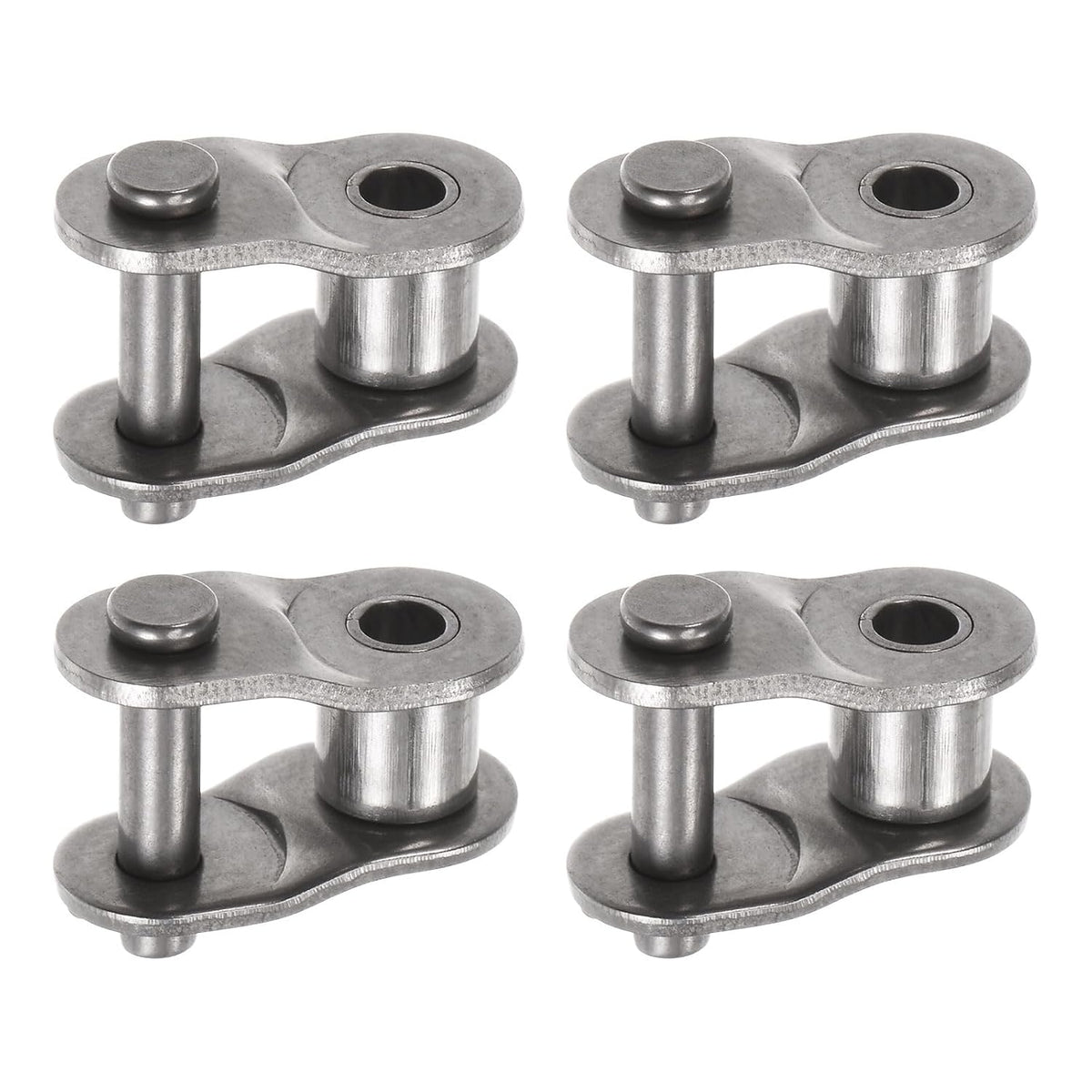 uxcell 4Pcs #50 Chain Offset Half Link Roller 5/8" Pitch Stainless Steel Standard Chain End Connector Split Links for 10A Chain